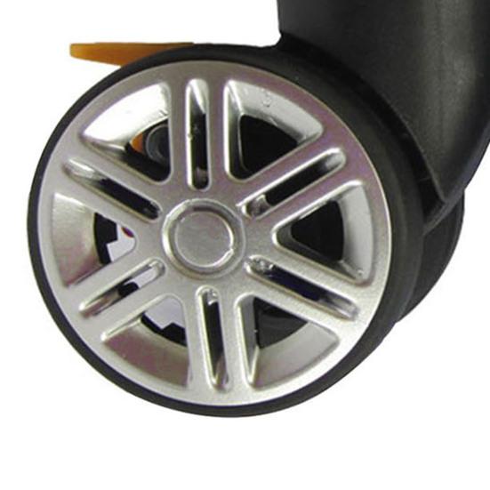 1 Pair Universal Replacement Wheels Low Noise Double-Row Large Size Trolley Case Luggage Wheel Repair Travel Suitcase Parts Accessories Wheel