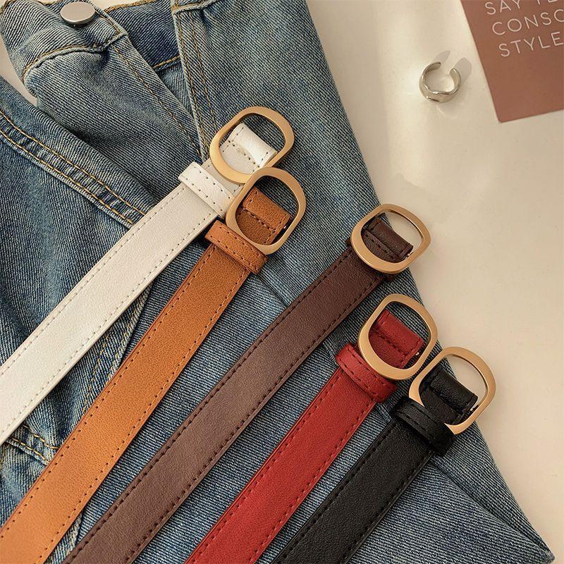 Metal Vintage Unique Buckle Womens Denim Jeans Belt For Students And Enthusiasts Fashion