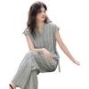 Casual Striped T-Shirt & Pants Set