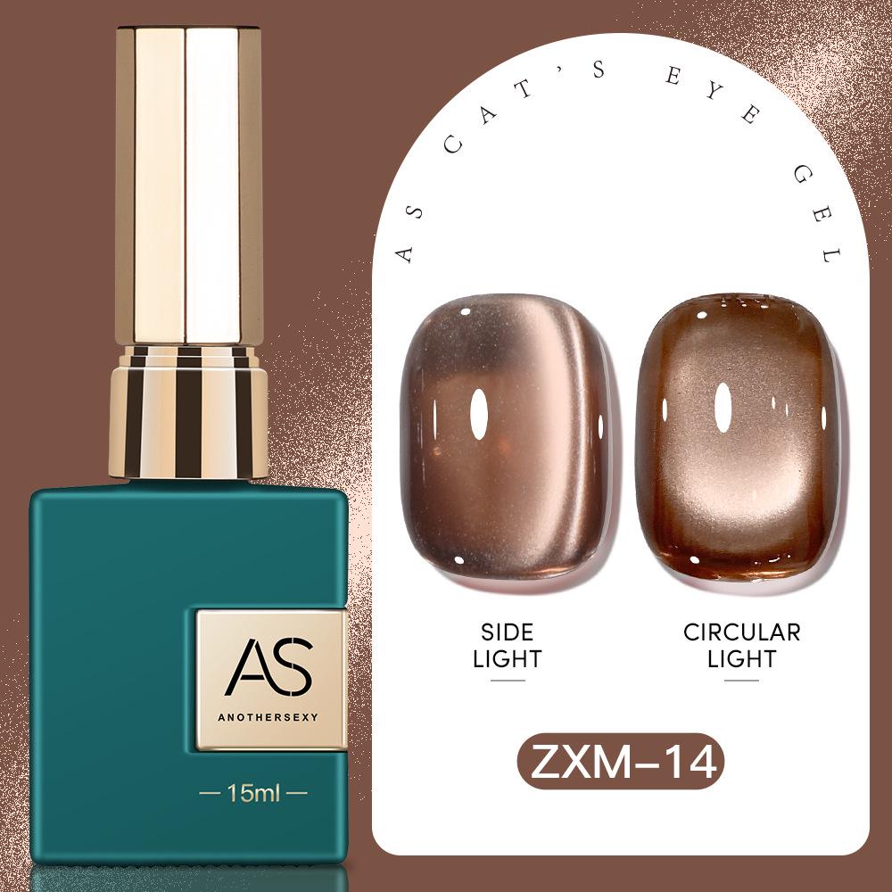 30 Shades Suspended Mirror Cat Eye Gel Polish Set with Glitter Glass Bead Effect