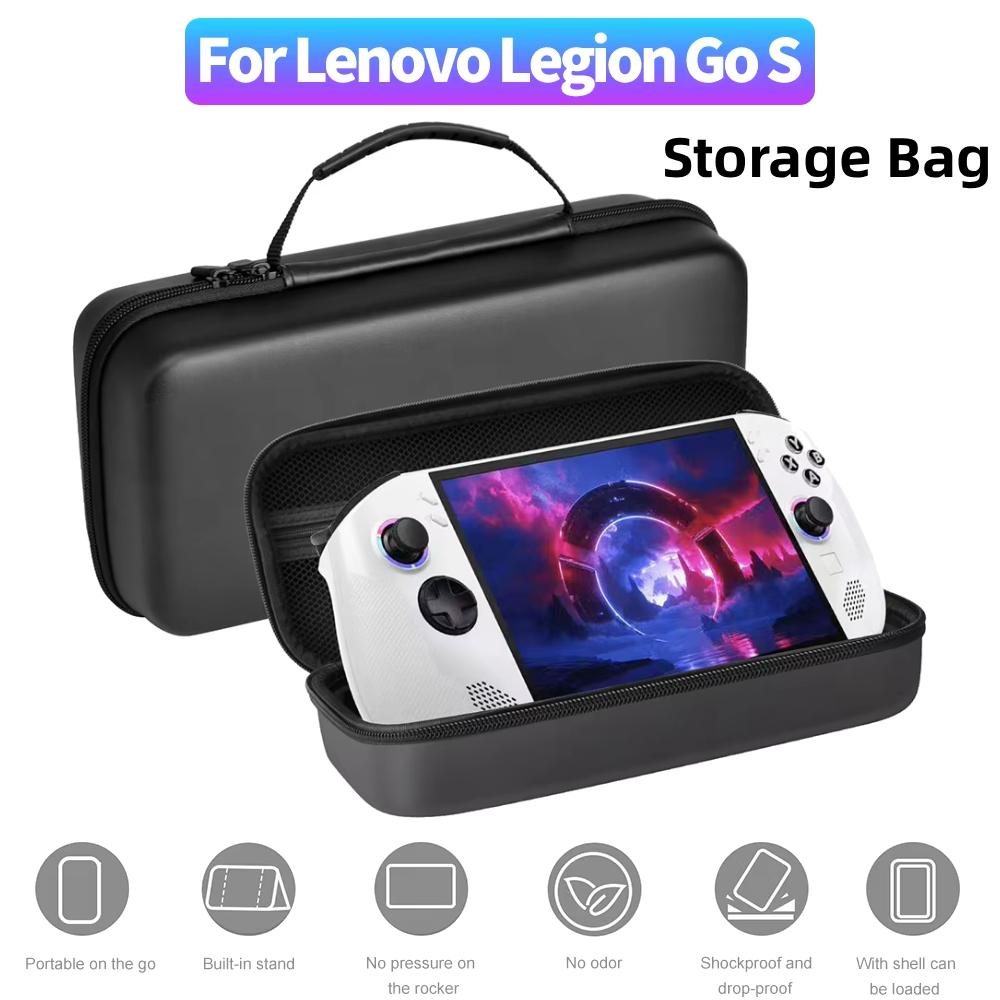 EVA Hard Carrying Case Shockproof Hard Shell Case Anti-Drop Storage Bag with Mesh Pocket For Lenovo Legion Go S Game Console Bag