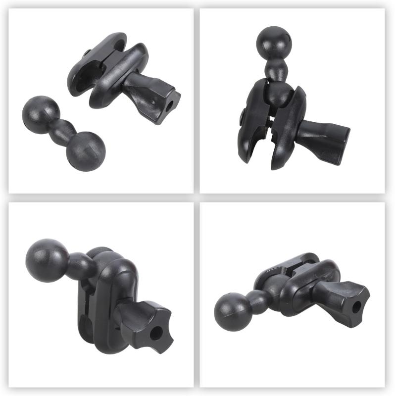 Ball Head Adapter Extension Joint Mount Adapter Connecting Brackets for 17mm Car Phone Tablet Holder