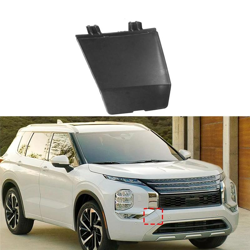 

Car Front Bumper Tow Hook Cover Cap 6400L364 For Mitsubishi Outlander -2025 Trailer Hook Flip чорний
