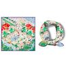 POBING Twill Silk Scarf Women Resort Print Square Scarves Wraps Bandana Small Hijab Silk Foulards Tie Headband Neckerchief 53CM