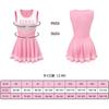 Tennis Skirt Sleeveless Mini Size L [LittleForBig] Women's One-Piece Dress, Pajama, [Cheer Squad] Dress,