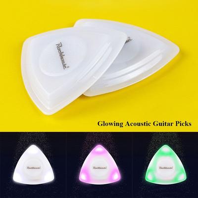 Bass LED Light Touch Glowing Picks Plectrum Ukulele Picks Luminous Picks Acoustic Guitar Picks