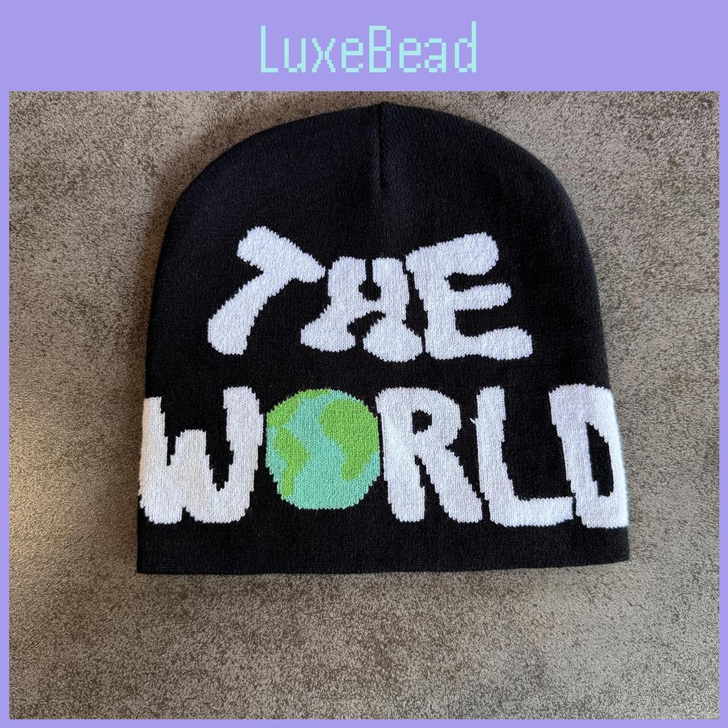 Streetstyle Strickmütze mit Buchstabenmuster und bequemer Passform für Teenager Jahreszeiten Kalt