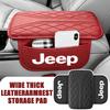 Car Armrest Box Cover Center Console Armrest Protector Pad Sundries Pocket For Cherokee Patriot Liberty Wrangler JK JL