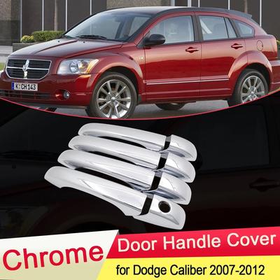 Για Dodge Caliber 2007 2008 2009 2010 2011 2012 Πολυτελές κάλυμμα λαβής πόρτας χρωμίου Εξωτερική επένδυση Αξεσουάρ στυλ αυτοκινήτου