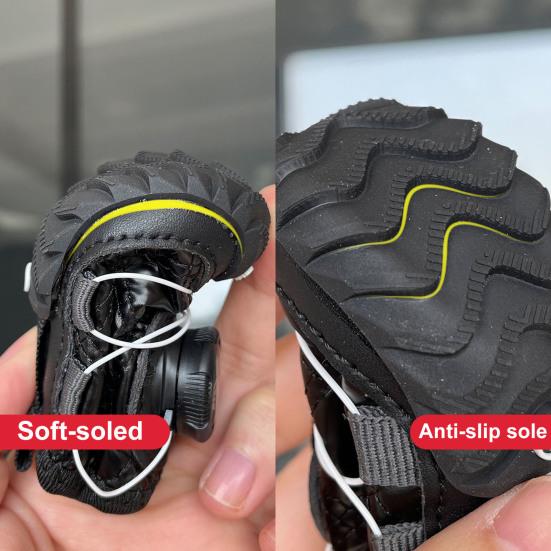 2 ks Nepromokavé Protiskluzové Psí Boty Nastavitelné Otočné Zapínání Psí Boty pro Malé Střední