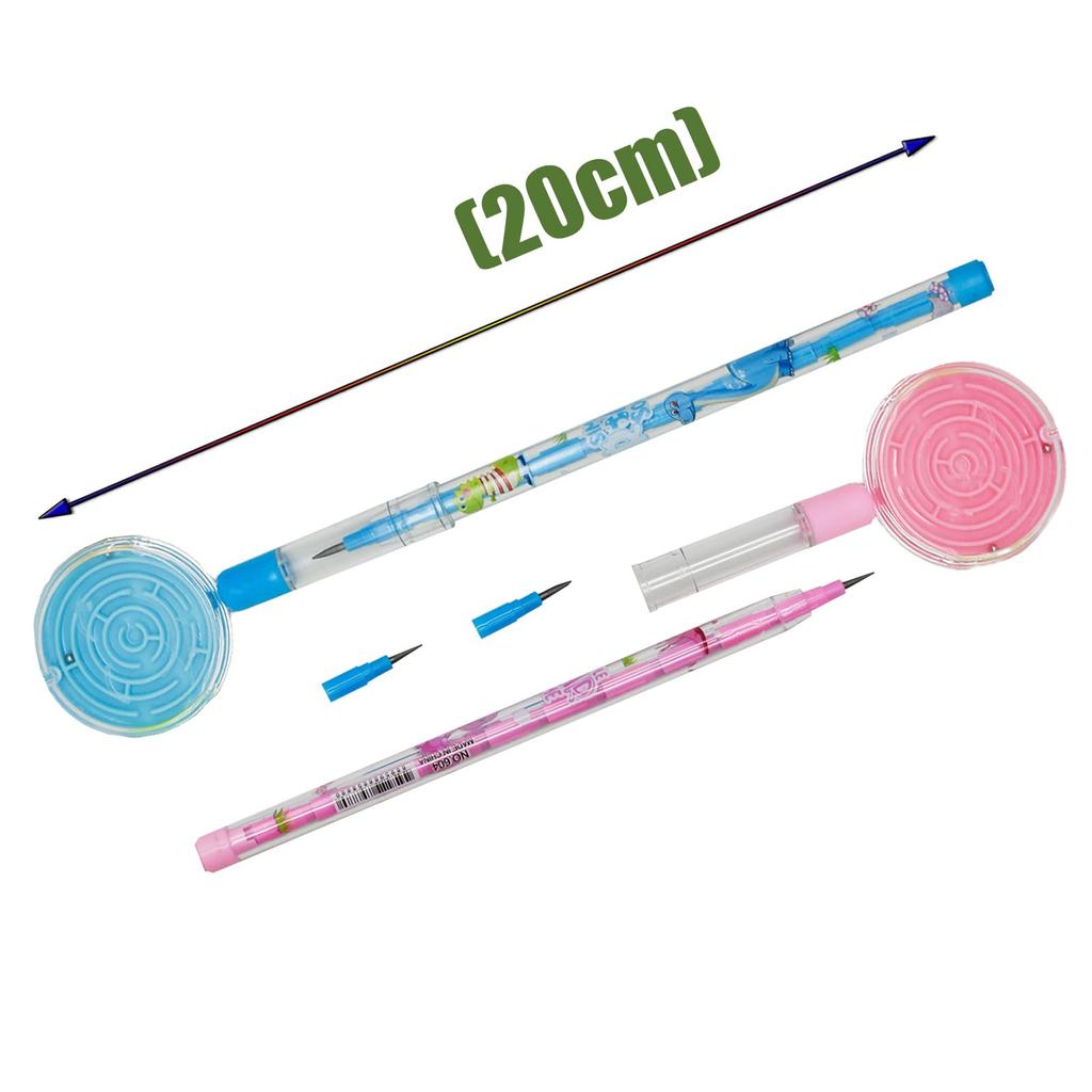 Lopenle Rocket Mechanical Pencil Set with 64 High for Elementary and Junior High School Dinosaur and Floral Stackable No Sharpening Kids Prize