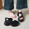 New Height-increasing Beach Shoes for Women with Thick-soled Sponge Sandals