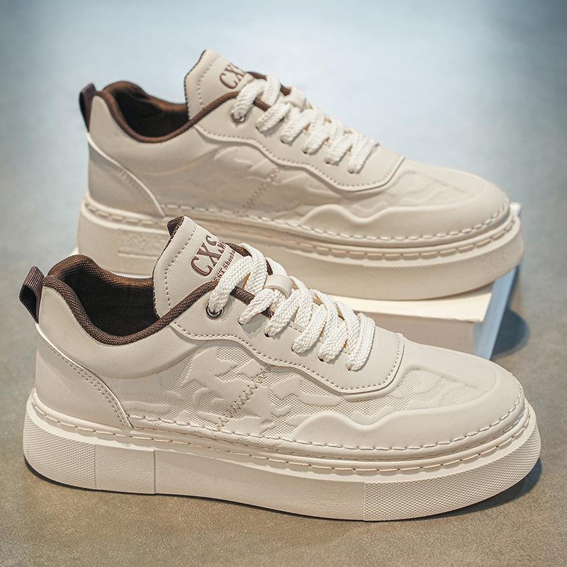 

NEW Men Shoes Spring Men Outdoors Breathable Casual Shoes Comfort Flat Bottom Casual Sneakers Hombre 44 бежевий