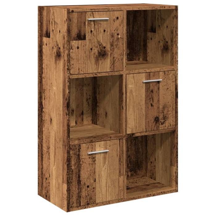 VidaXL Bookcase Old Wood 60.5x30x90 Cm Engineered Wood, Shelf, Bookshelf, Storage Cabinet, Cabinet To 855970