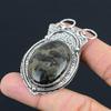 Natural Gabbro Jasper Gemstone Jewelry 925 Sterling Silver Pendant For Girls