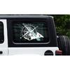 Car Off Road Suv Window Glass Hoods Body Side White Compass Totem Decal Sticker
