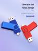 Rotating Dual-Use USB Flash Drive: Type-C 3.0, OTG, 64GB/32GB/16GB/8GB for Mobile & Computer