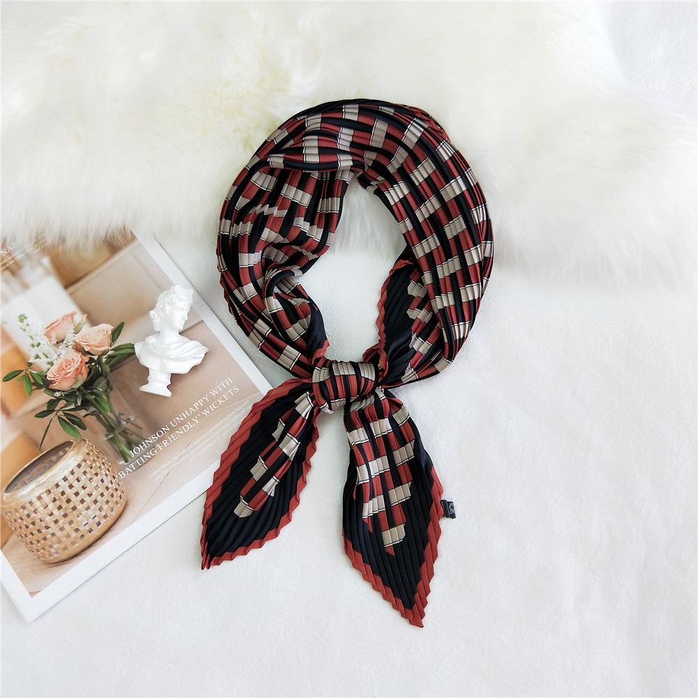 Fashion Decoration Scarf Hairband Tie Hair 70 Small Square Scarf Silk Scarf Women'S Spring And Autumn Versatile Small Scarf Professional Scarf
