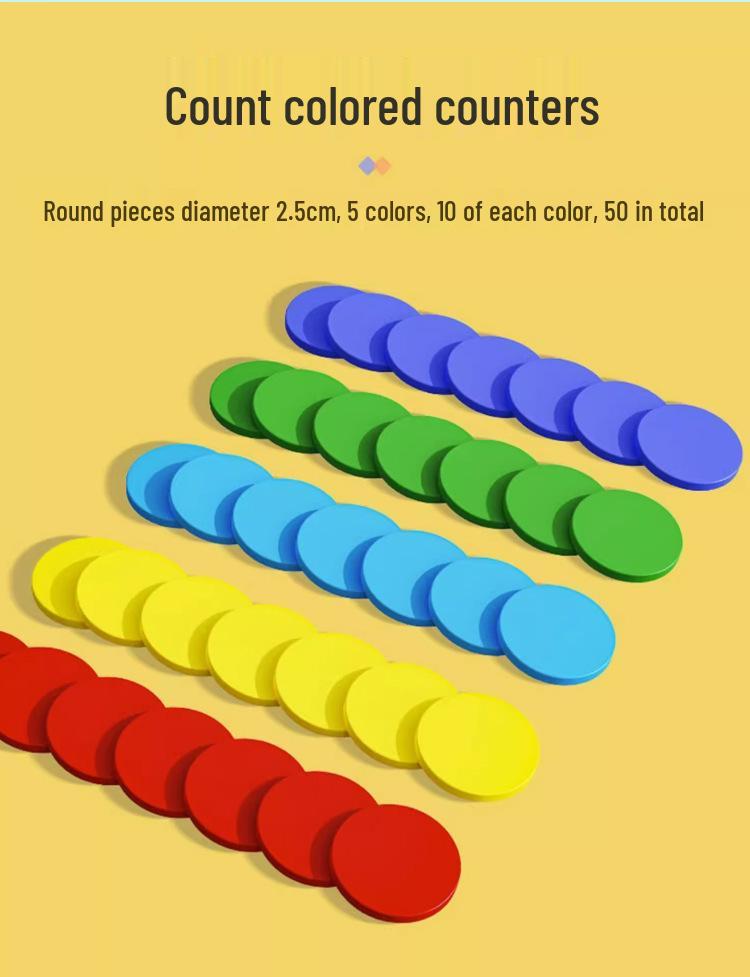 Elementary Math Manipulatives Set: First & Second Grade Abacus Learning Kit