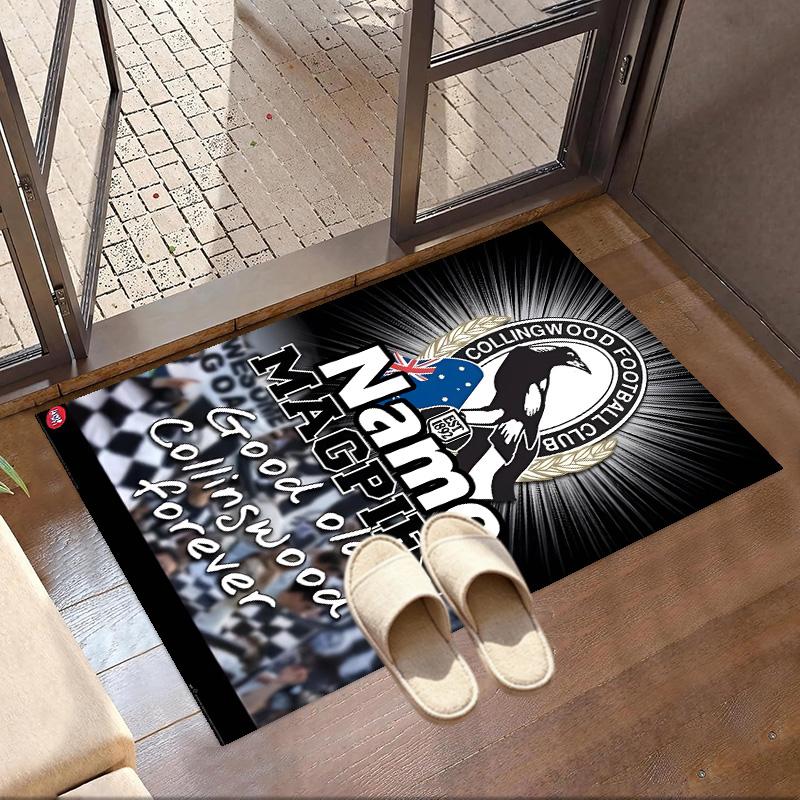 Custom Name Personalized Football Club Print Carpet, Versatile Home Decor Rug, for Playroom, Apartment, Balcony, Entryway, Hallway Gift