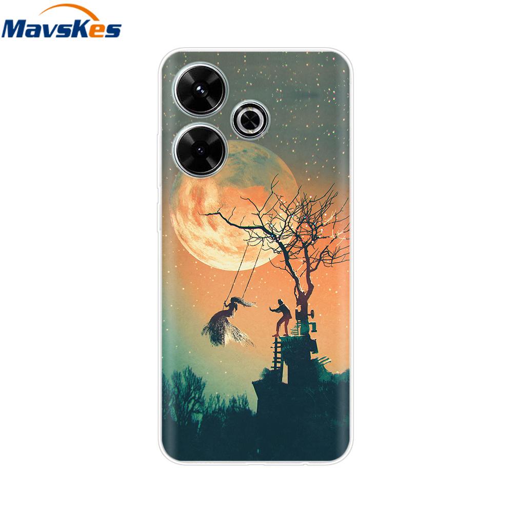 Case for Xiaomi Poco M6 4G Capa For Funda de teléfono Redmi 13 4G Back Cover For Etui Xiaomi Redmi 13 PocoM6 4G Phone Coque Para