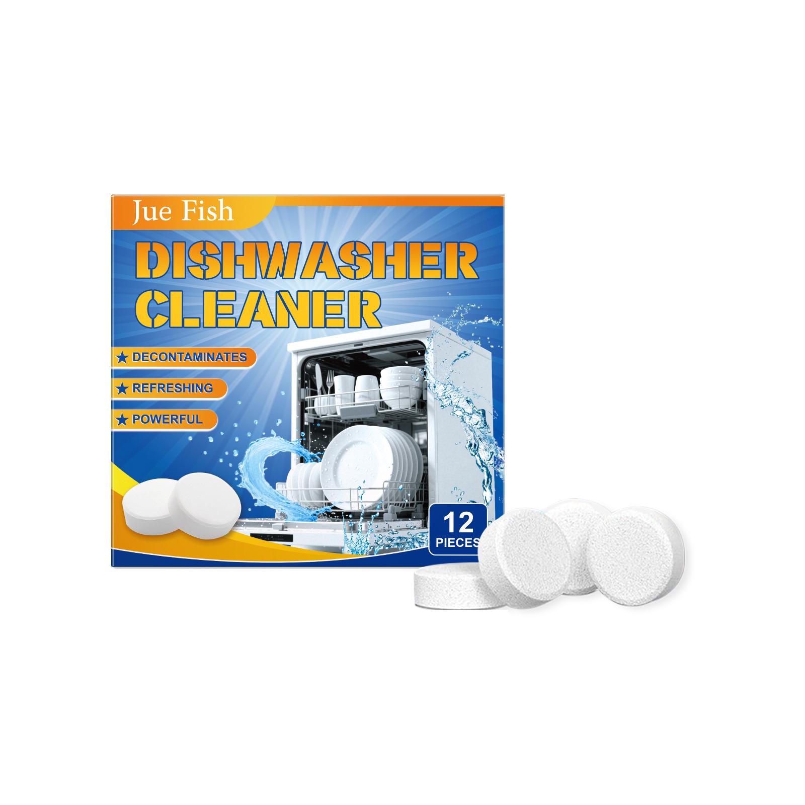 Jue Fish Dishwasher Degreasing Cleaning Tablets Remove Grease Reduce Scale Keep Tableware Clean Household Cleaning
