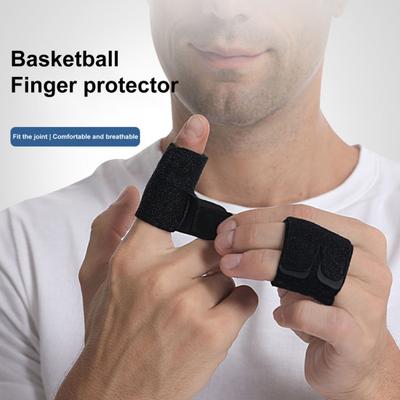 Outdoor Sports Finger Sleeves Protectors with Fastener Tape Super Soft Breathable Compression Elastic Adjustable Finger Wraps Straps