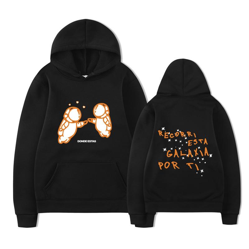 Fashion Printed Double Astronaut Hoodies Men Casual Long Sleeve Sweatshirts Women Casual Harajuku Streetwear Sudaderas