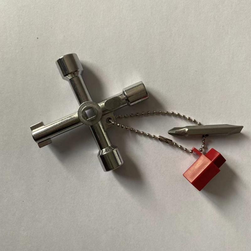 Practical Crosses Shaped Multiple Task Wrench Optimized For Mechanical Repairs Appliance Fixing And Emergency Toolboxes