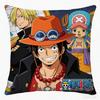 One Piece Pillow Cover Anime Fan Favorite Character Print Decorative Pillowcase for Bedroom Living Room and Anime Enthusiasts
