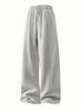 Versatile wide-leg pants for men and women, new loose straight-leg pants, spring and autumn, casual sports outdoor wide-leg sweatpants