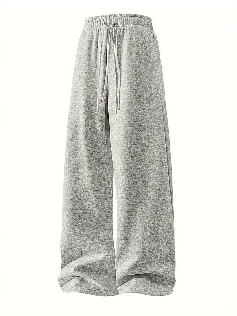 Versatile wide-leg pants for men and women, new loose straight-leg pants, spring and autumn, casual sports outdoor wide-leg sweatpants