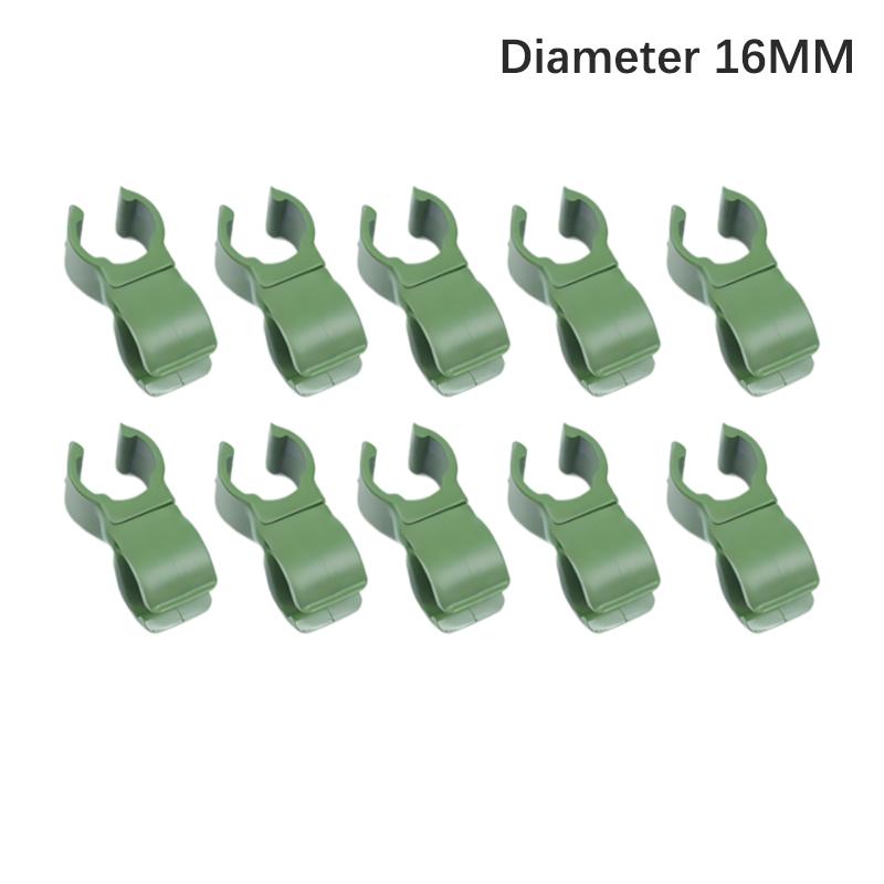 10 STÜCKE Pflanzenstütze Universal Kunststoffclips Fixierter Verbindungsstück Pfosten 8/11/16mm Durchmesser Befestigungselement Verstellbares Zubehör