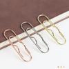 10pcs Metal Pen Fix Clips Ticket Clip Multi-functional Stationery Clips Book Cover Gold Silver Rose Pen Holder Pin