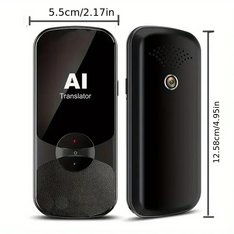 Language Translator Device, Two-Way Instant Voice Translator for 108 Languages, Real-Time Translation Device with Online Offline