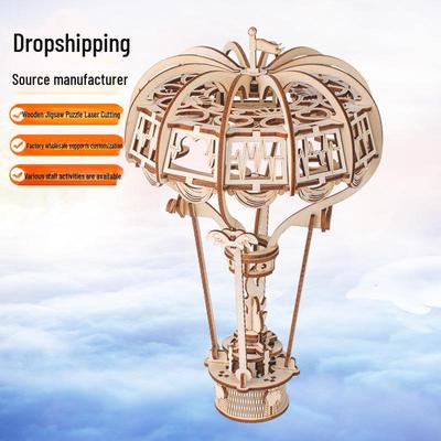 3D Holz Jurte Puzzle - Handgefertigtes Modellspielzeug