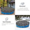 4FT Round Bath Pool Cover Waterproof Dustproof Oxford Cloth Spa Maintenance Protective Swimming Pool Leaf Net Cover