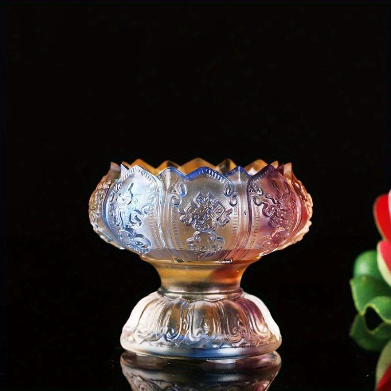 

Подсвечник Lifo, глазурованный, украшение ручной работы, благоприятный масляный держатель для лампы, подсвечник, аксессуары для украшения дома разноцветный