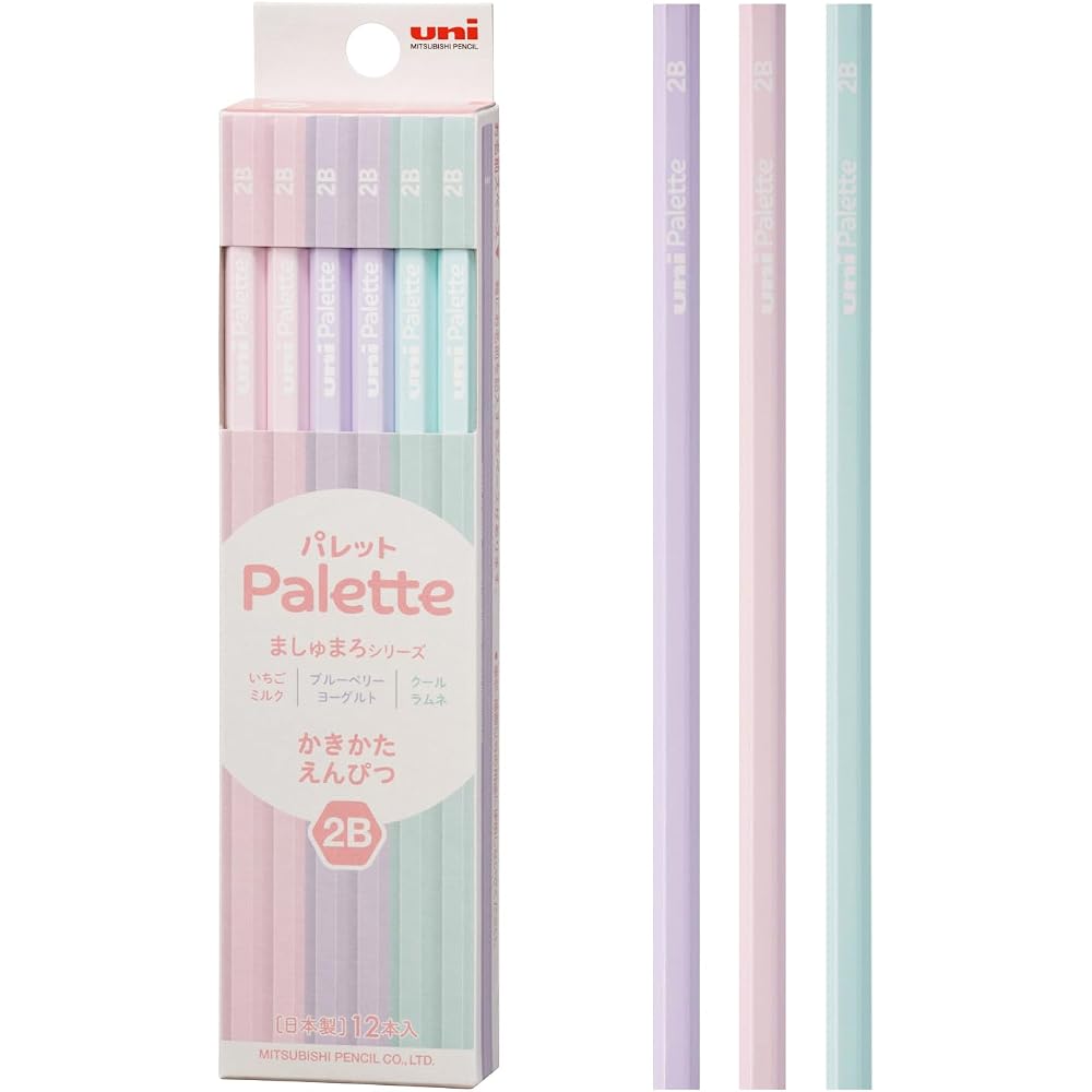 Mitsubishi Pencils Pencil Drawing Pencil Uni Palette 2B 1 Dozen Masumaro Series K56462B