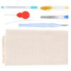 Punch Needle Stickerei Set DIY Dicke Wolle Kräftiges Messingrohr Garn Schere Werkzeuge Set