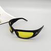 1/2pcs Trendy Designed Moon Rectangular Sunglasses Women Men Outdoor Cycling Sports Sunglass Vintage Hip Hop Punk Sun Glasses