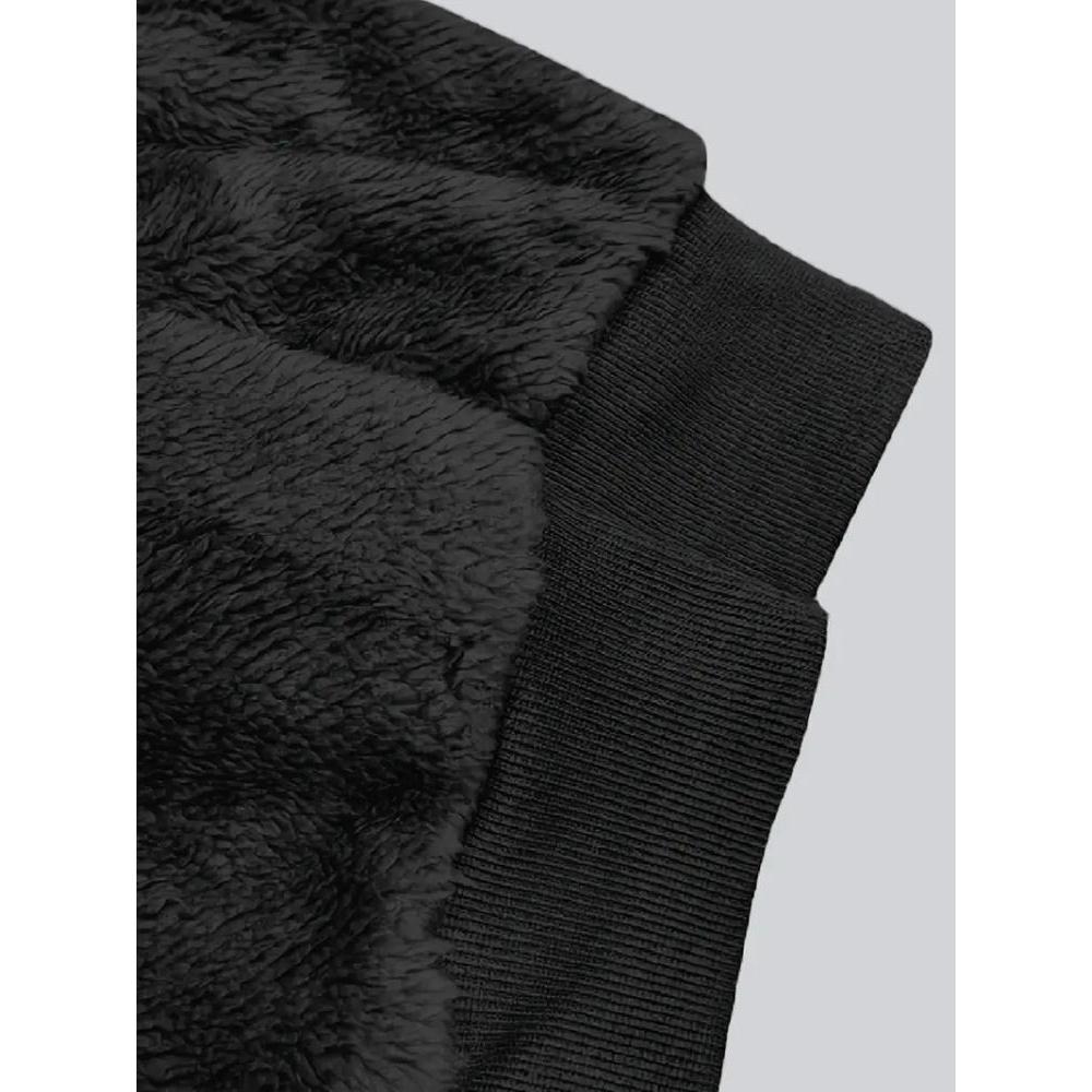 Elegant Fleece-Lined Hooded Jacket with Zip Pockets for Fall/Winter