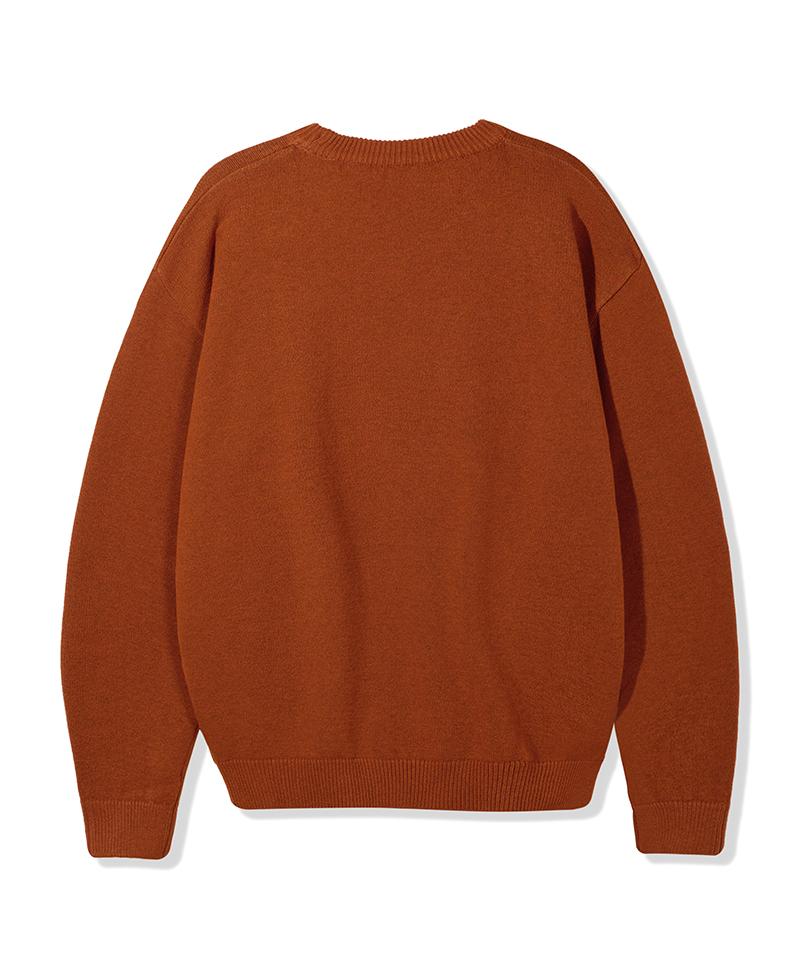 NODU Maple Basic Round Knit [Orange]