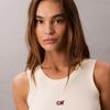 Calvin Klein Ribbed Stretch Embroidered Back Layering Tank Top Women tops 44C900G