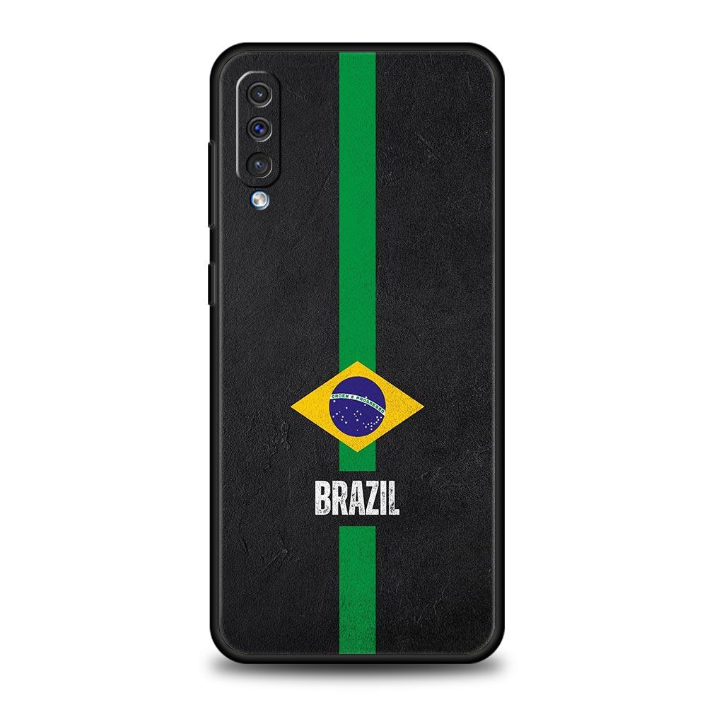 Large Brazil Flag Phone Case For Samsung A56 A36 A26 A54 A52 A24 A14 A50 A72 A70 A40 A06 A12 A22 A34 A42 A32 A04s A16 5G Cover