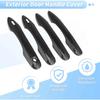 Exterior Door Handle Bowl Cover Trim Set for Toyota Camry LE SE XLE XSE 2018-2024 8th 8.5th Gen Door Handle Cover Protector Black Carbon Fiber