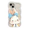 Cute Rabbit Applies To Apple 16 Mobile Phone Case 13promax Invisible Double Bracket 15 Transparent Silicone Xiaomi 14 Women
