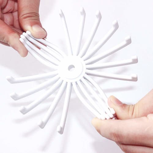 YWSHF Tie Storage Hanger, 360-Degree Rotating, Round, Compact, Space-Saving, Easy Storage, Lightweight, Holds 20 Ties, Men's, Includes Tie Holders, Se