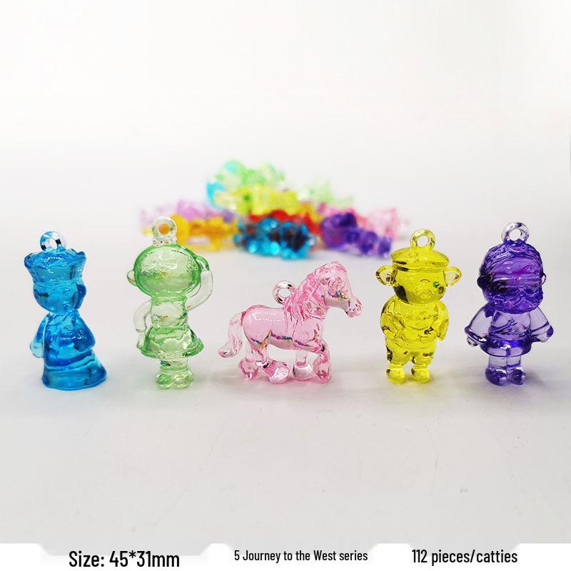 Colorful Mini Acrylic Milk Bottle Cartoon Ornaments - Cute Handmade DIY Decorative Accessories