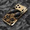 High-end Business Exquisite luxurious Phone Case Electroplated Glass PhoneCase for iPhone 17 16 15 14 13 12 11pm Pro Plus